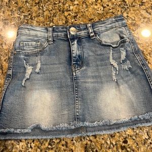 Wild Heart, Girls Denim Skirt, Size Medium